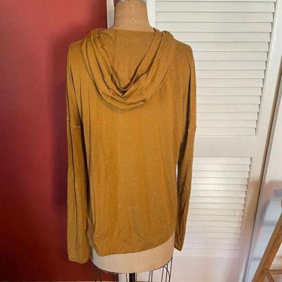 LULULEMON | gold/tan speckled long sleeve hooded top 10 - Picture 5 of 10